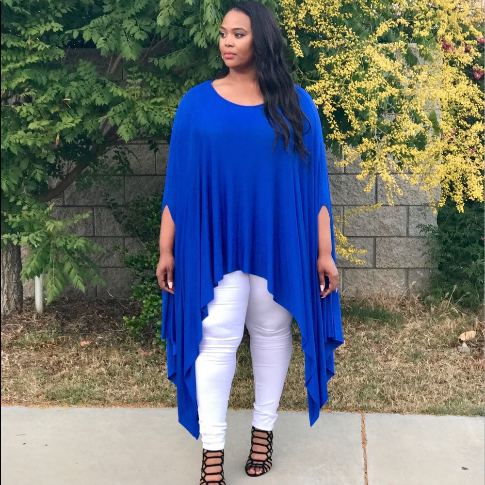 Oversized Royal Blue Top oversize fit
